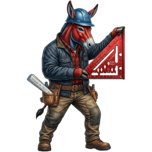 Donkey Mascot Left